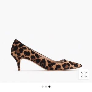 Jcrew Collection calf hair kitten heels